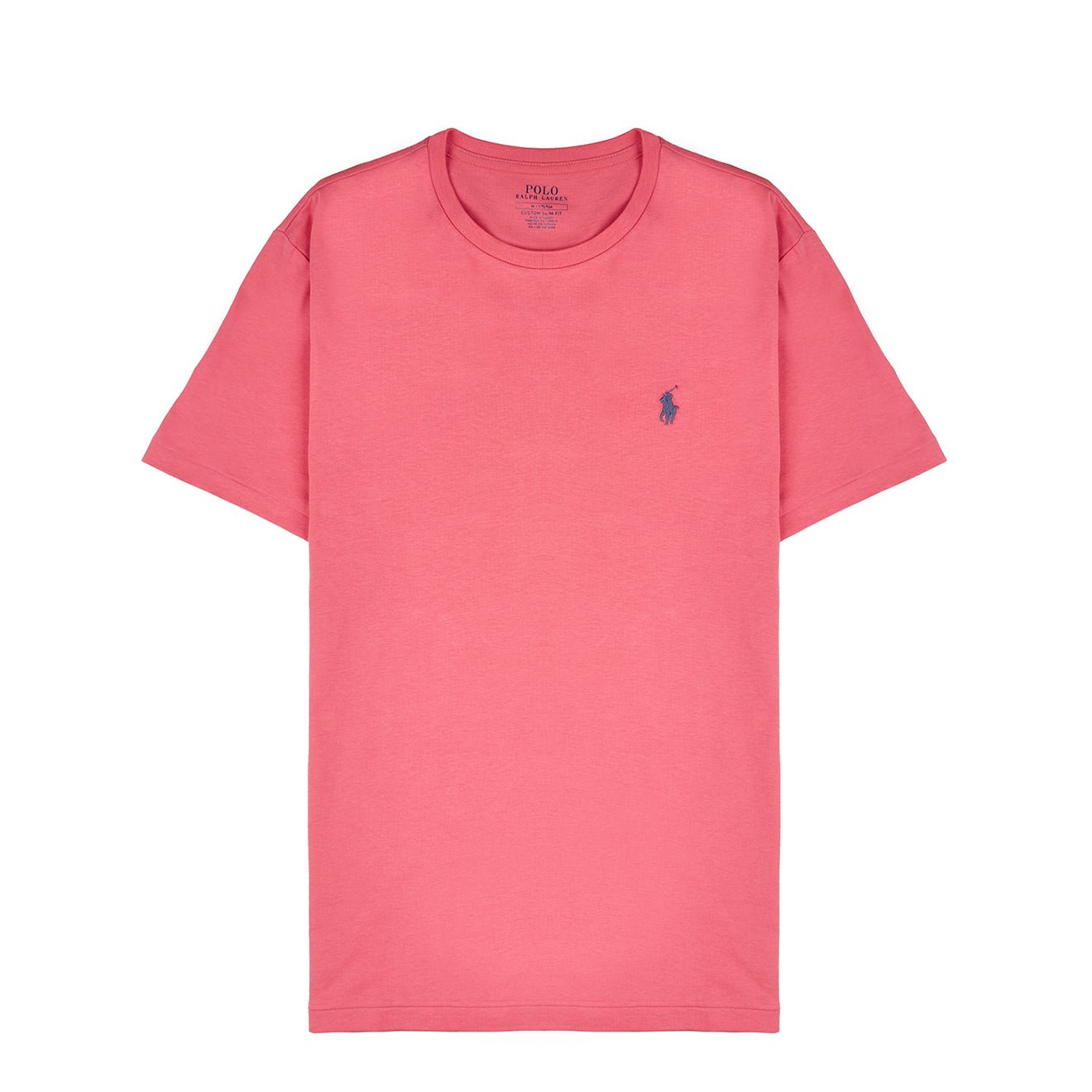 Polo Ralph Lauren Custom Slim Fit Jersey Crewneck T-Shirt Pale Red