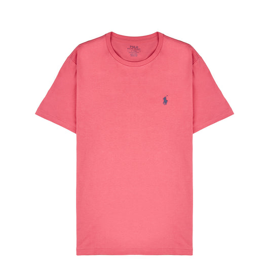 Polo Ralph Lauren Custom Slim Fit Jersey Crewneck T-Shirt Pale Red