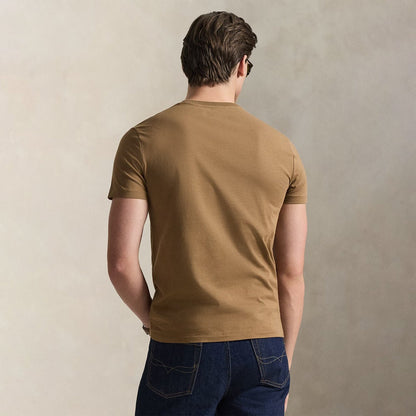 Polo Ralph Lauren Custom Slim Fit Jersey Crewneck T-Shirt RL Brown - The Sporting Lodge