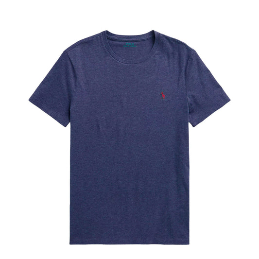 Polo Ralph Lauren Custom Slim Fit Jersey Crewneck T-Shirt Spring Navy Heather