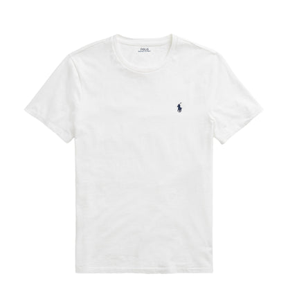 Polo Ralph Lauren Custom Slim Fit Jersey Crewneck T-Shirt White
