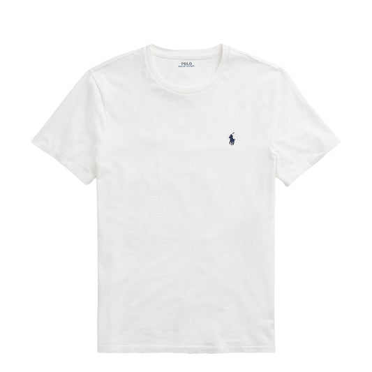 Polo Ralph Lauren Custom Slim Fit Jersey Crewneck T-Shirt White