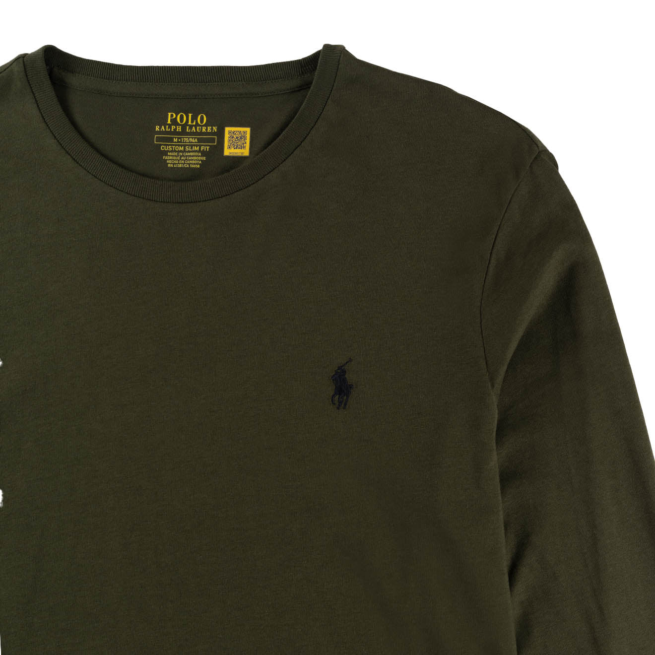 Polo Ralph Lauren Custom Slim Fit Jersey L/S T-Shirt Company Olive