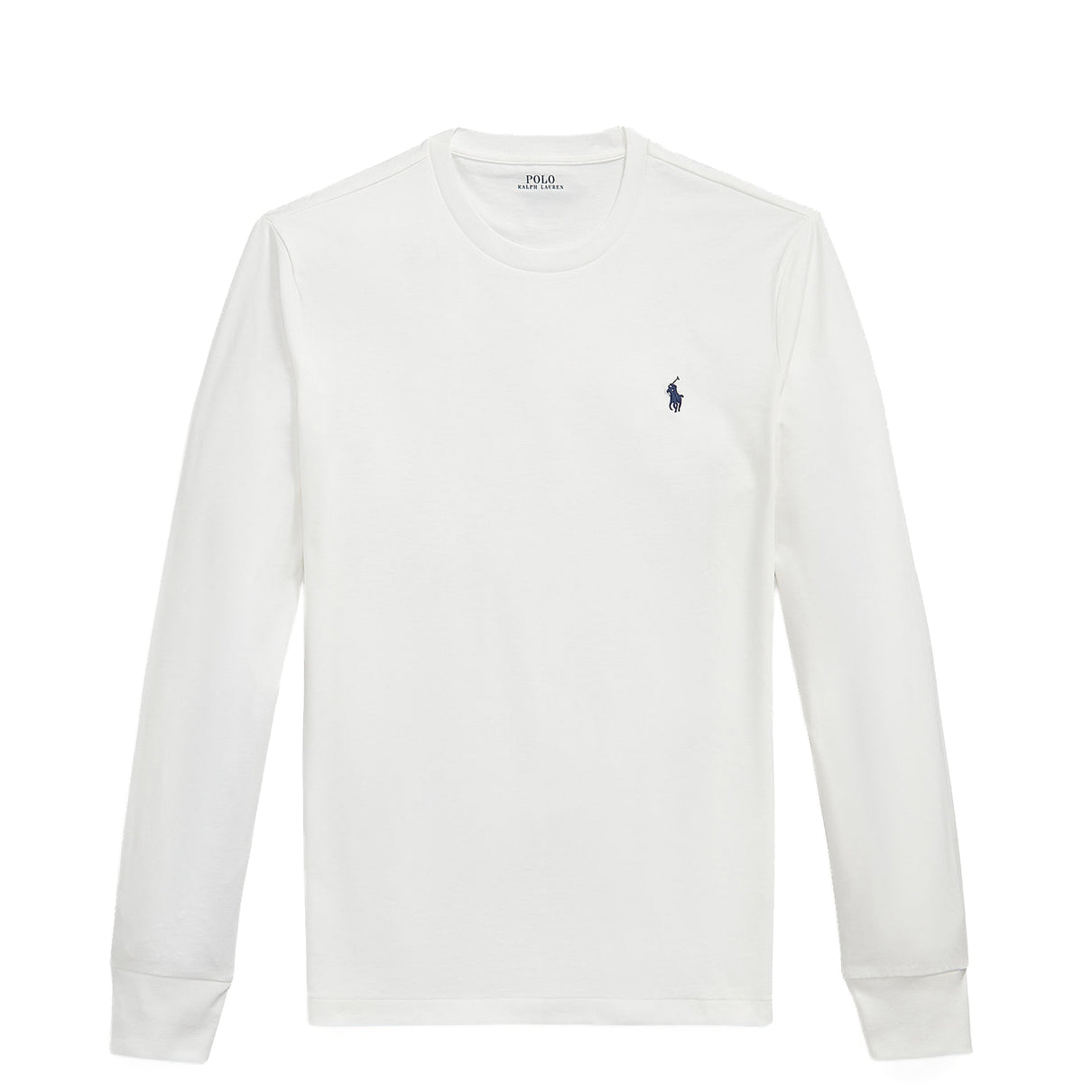Polo Ralph Lauren Custom Slim Fit L/S Jersey T-Shirt White / C7996