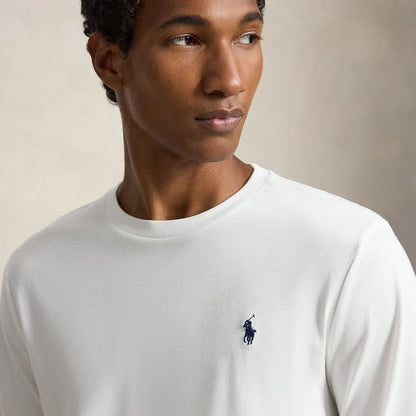 Polo Ralph Lauren Custom Slim Fit L/S Jersey T-Shirt White / C7996