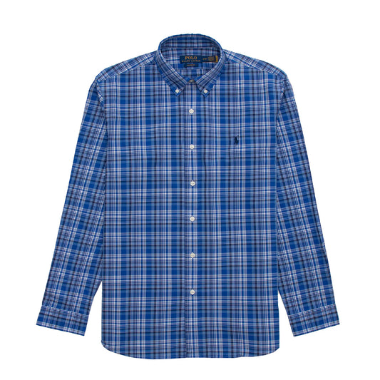 Polo Ralph Lauren Custom Fit Check Shirt Blue Multi - The Sporting Lodge