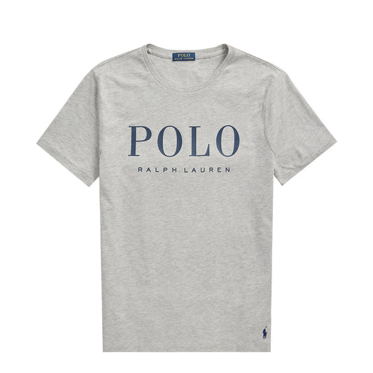 Polo Ralph Lauren Custom Slim Fit Logo Jersey T-Shirt Andover Heather / Dark Cobalt