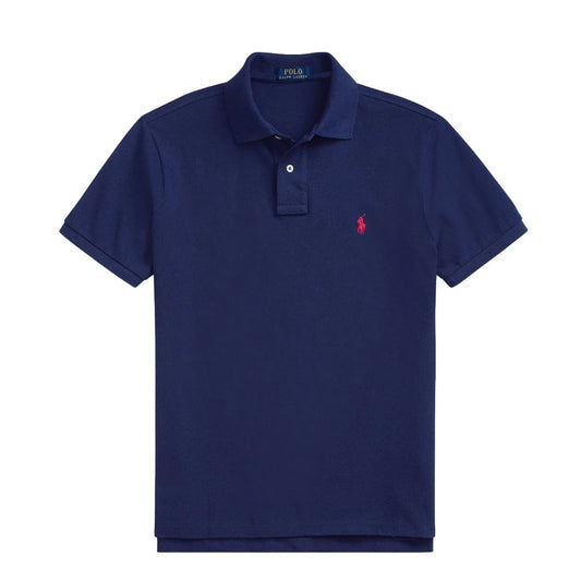 Polo Ralph Lauren Custom Slim Fit Mesh Polo Newport Navy