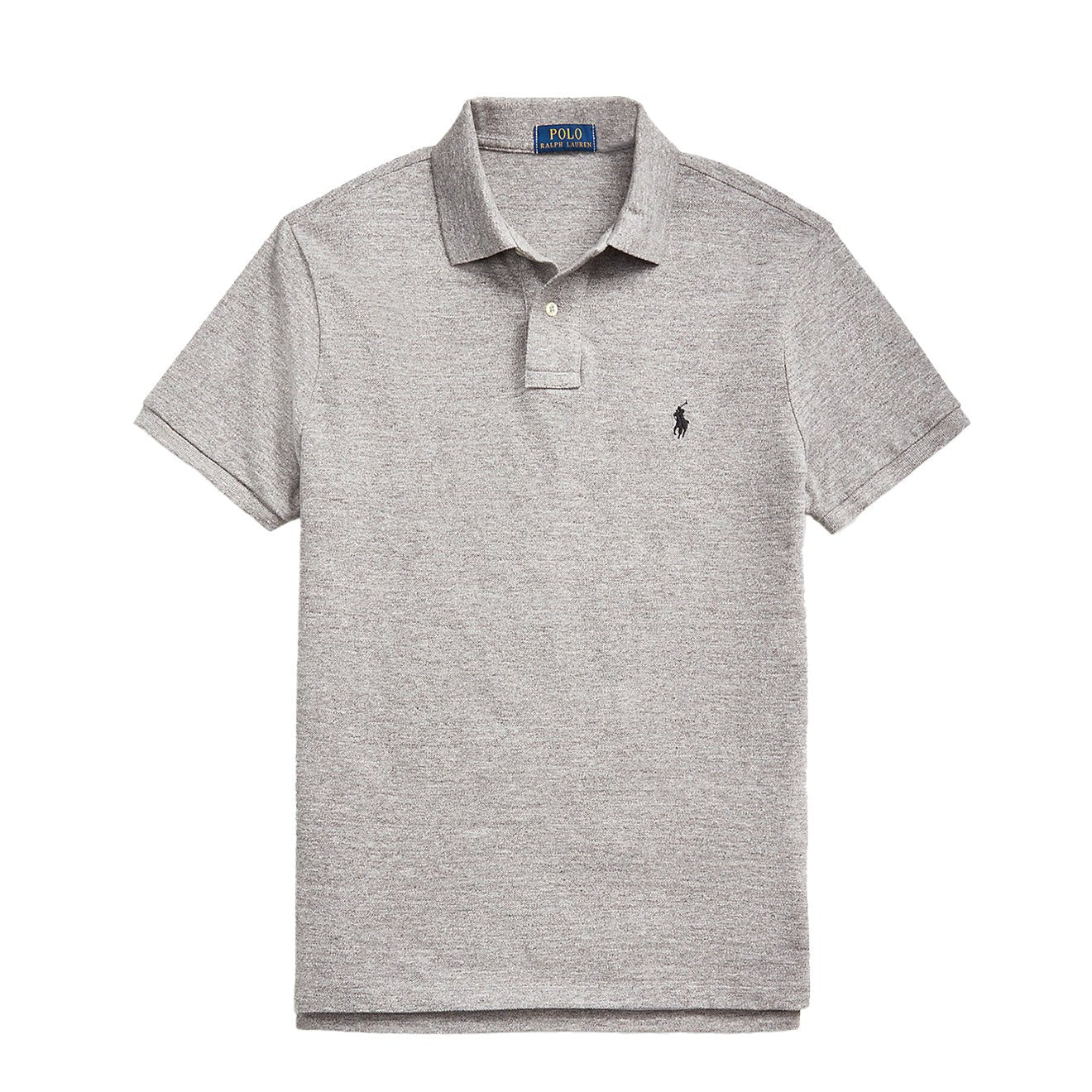 Polo Ralph Lauren Custom Slim Fit Mesh Polo Shirt Canterbury Heather