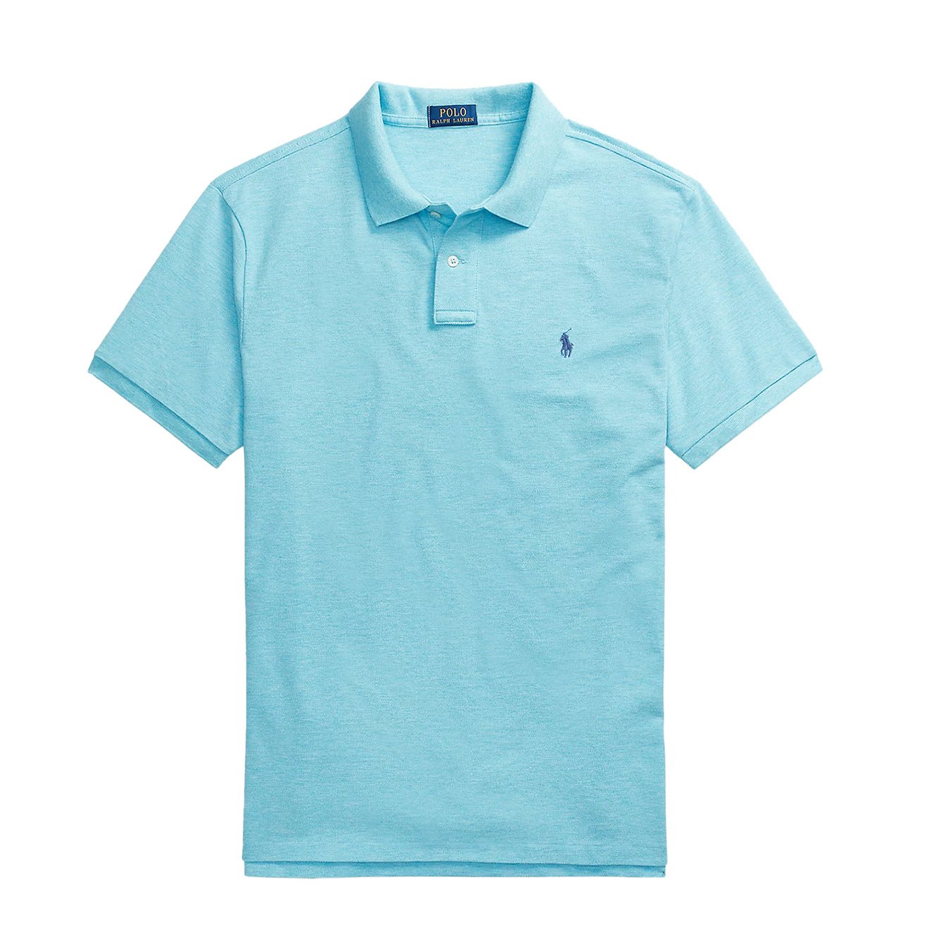 Polo Ralph Lauren Custom Slim Fit Mesh Polo Shirt Soft Royal Heather