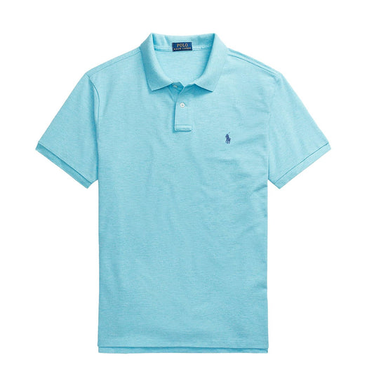 Polo Ralph Lauren Custom Slim Fit Mesh Polo Shirt Soft Royal Heather