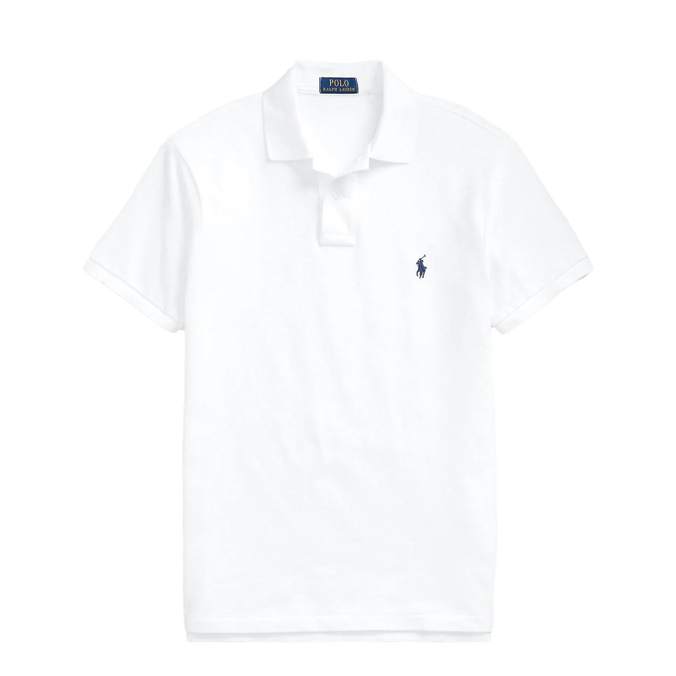 Polo Ralph Lauren Custom Slim Fit Mesh Polo White