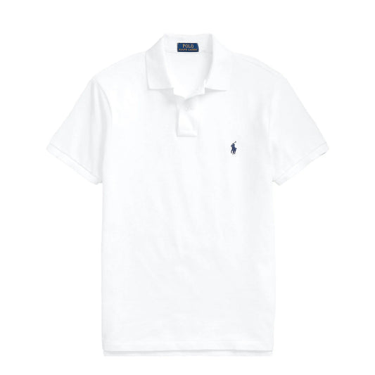 Polo Ralph Lauren Custom Slim Fit Mesh Polo White