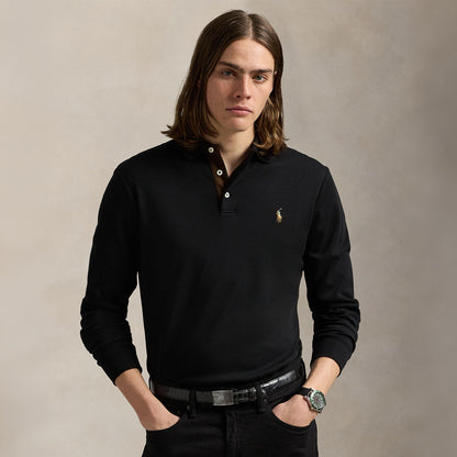 Polo Ralph Lauren Custom Slim Fit Soft Cotton Polo Shirt Black