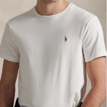 Polo Ralph Lauren Custom Slim Fit Soft Cotton T-Shirt White - The Sporting Lodge