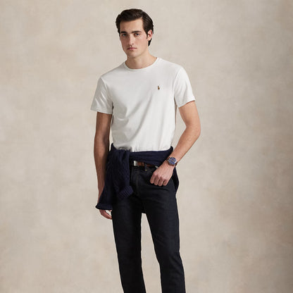 Polo Ralph Lauren Custom Slim Fit Soft Cotton T-Shirt White - The Sporting Lodge