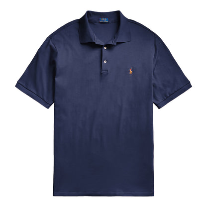 Polo Ralph Lauren Custom Slim Fit Soft Touch Polo Shirt Spring Navy - The Sporting Lodge
