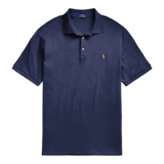 Polo Ralph Lauren Custom Slim Fit Soft Touch Polo Shirt Spring Navy - The Sporting Lodge