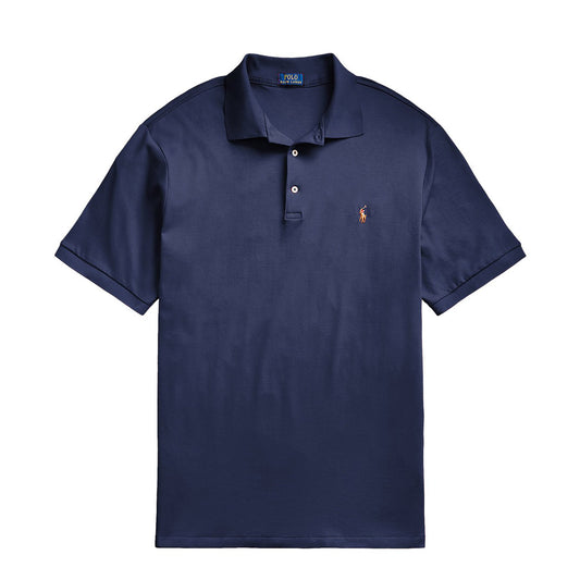 Polo Ralph Lauren Custom Slim Fit Soft Touch Polo Shirt Spring Navy