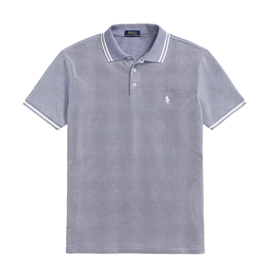 Polo Ralph Lauren Custom Slim Fit Stretch Mesh Polo Shirt Old Royal / White