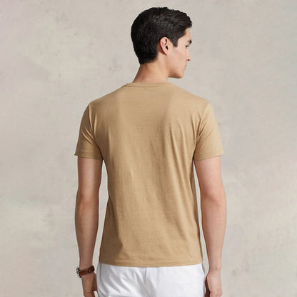 Polo Ralph Lauren Custom Slim Fit  T-Shirt Cafe Tan - The Sporting Lodge