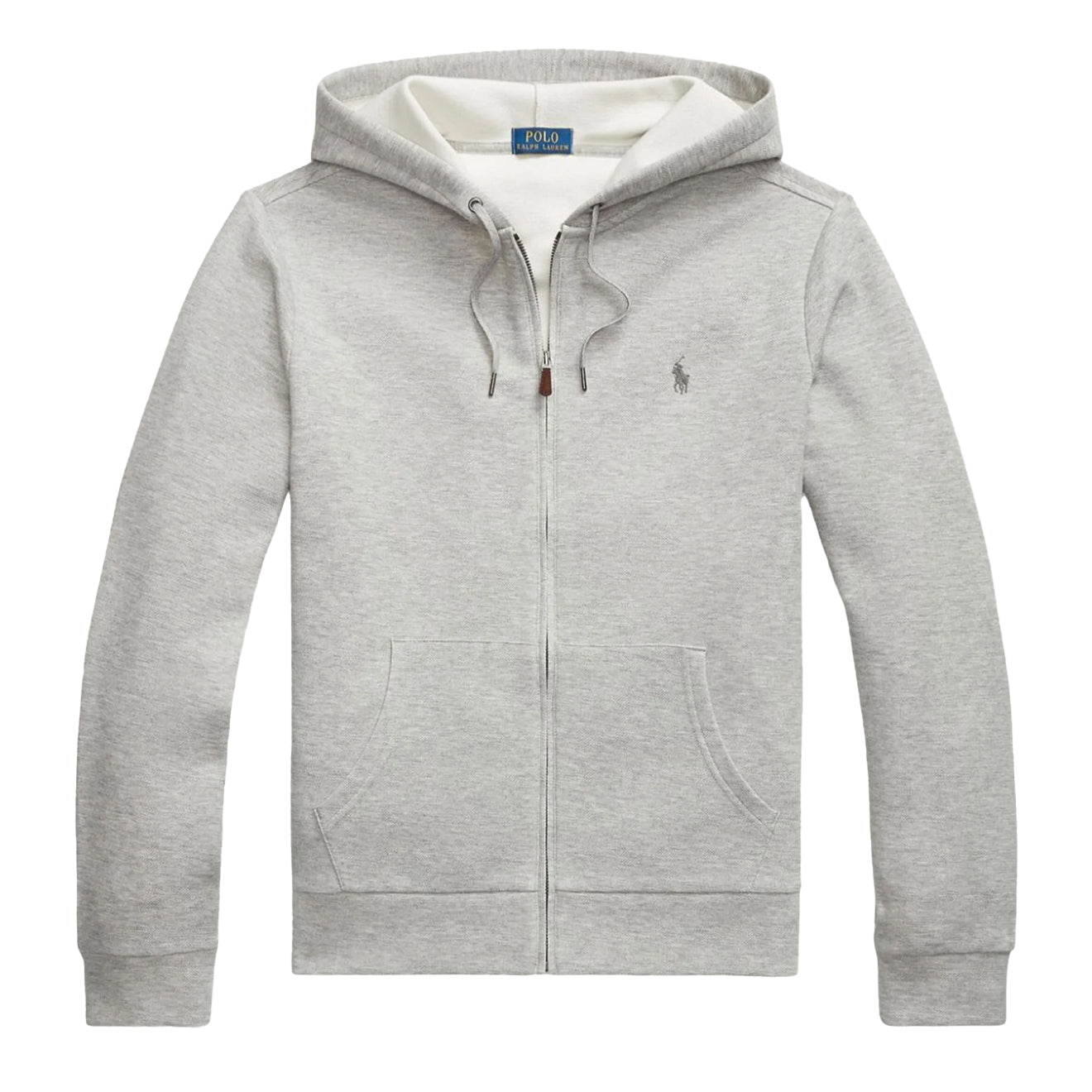 Polo Ralph Lauren Double-Knit Mesh Full-Zip Hoodie Andover Heather