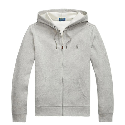 Polo Ralph Lauren Double-Knit Mesh Full-Zip Hoodie Andover Heather