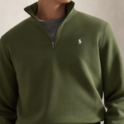 Polo Ralph Lauren Double - Knit Quarter - Zip Pullover Supply Olive