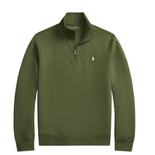 Polo Ralph Lauren Double-Knit Quarter-Zip Pullover Supply Olive