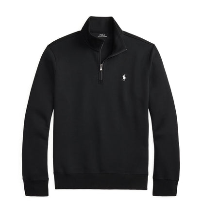 Polo Ralph Lauren Double-Knit Quarter-Zip Pullover Black
