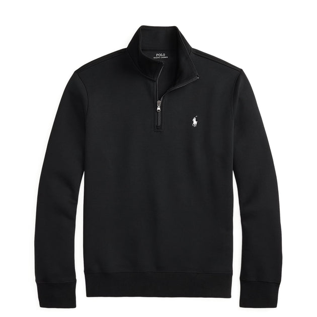 POLO RALPH LAUREN 未着 BLACK PIMAcottonニット Polo Ralph Lauren Double-Knit Quarter-Zip Pullover Black – The