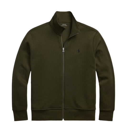 Polo Ralph Lauren Double Knit Track Jacket Company Olive - The Sporting Lodge