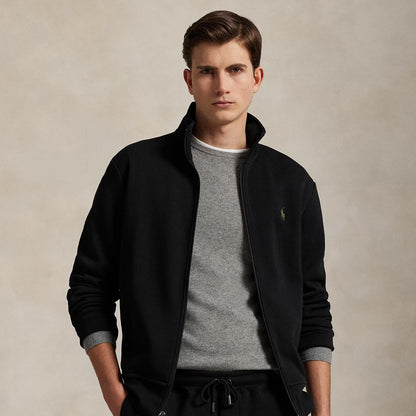 Polo Ralph Lauren Double Knit Track Jacket Polo Black - The Sporting Lodge