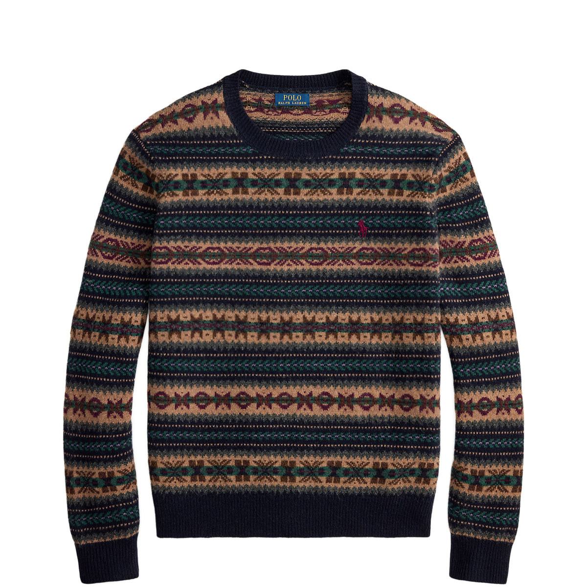 Polo Ralph Lauren Fair Isle Wool Jumper Navy Combo