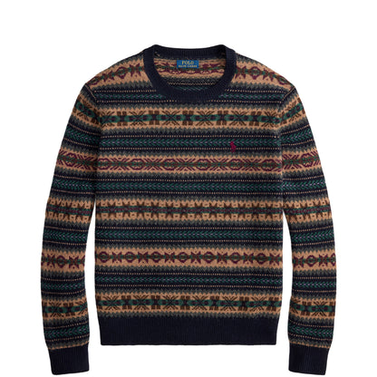 Polo Ralph Lauren Fair Isle Wool Jumper Navy Combo
