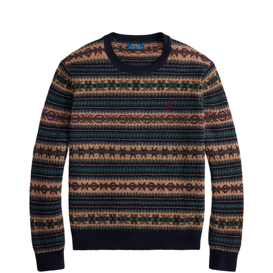 Polo Ralph Lauren Fair Isle Wool Jumper Navy Combo