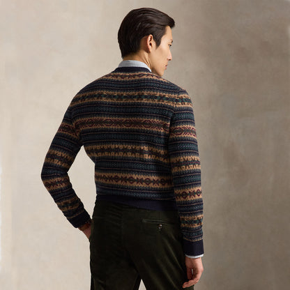 Polo Ralph Lauren Fair Isle Wool Jumper Navy Combo