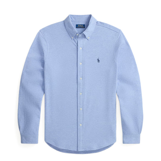 Polo Ralph Lauren Featherweight Mesh Shirt Isle Heather - The Sporting Lodge
