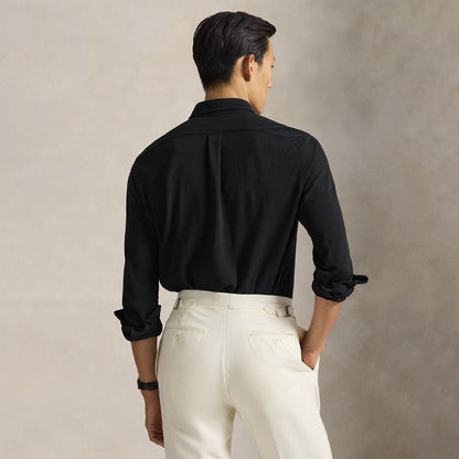 Polo Ralph Lauren Featherweight Mesh Shirt Polo Black - The Sporting Lodge