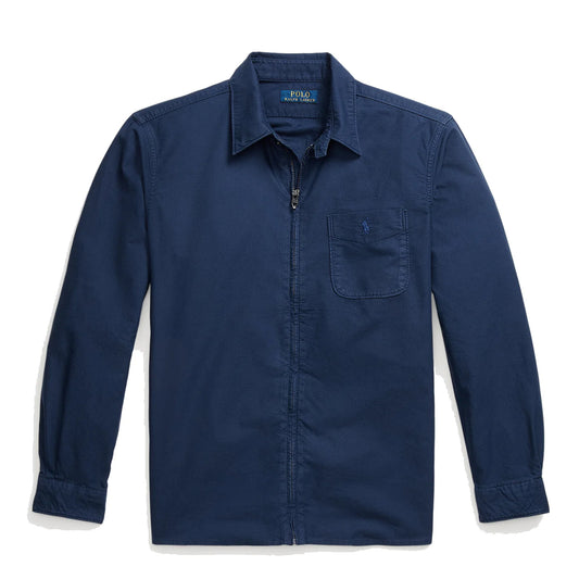 Polo Ralph Lauren Garment-Dyed Oxford Overshirt Spring Navy