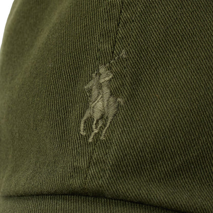 Polo Ralph Lauren Garment-Dyed Twill Ball Cap Company Olive - The Sporting Lodge