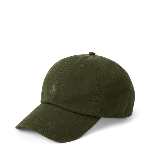 Polo Ralph Lauren Garment-Dyed Twill Ball Cap Company Olive - The Sporting Lodge