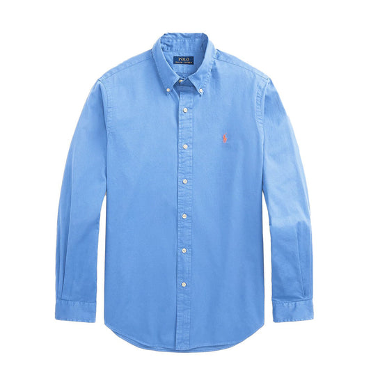 Polo Ralph Lauren Garment Dyed Chino L/S Shirt Camp Blue