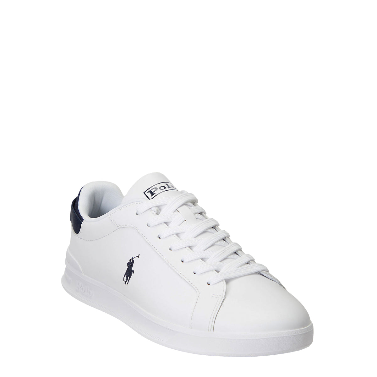 Polo Ralph Lauren Heritage Court II Leather Sneaker White / Navy