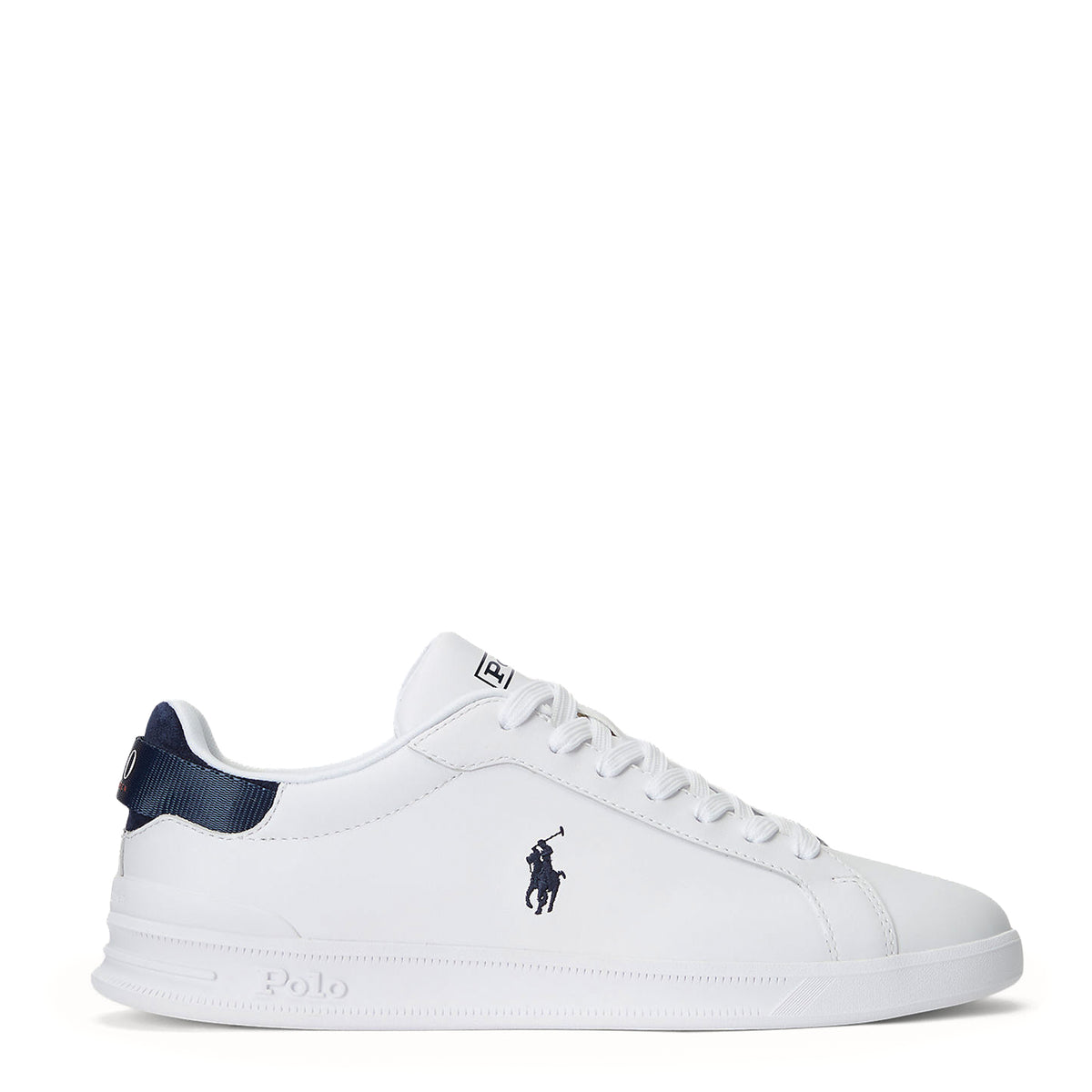 Polo Ralph Lauren Heritage Court II Leather Sneaker White / Navy