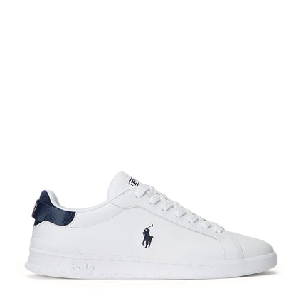 Polo Ralph Lauren Heritage Court II Leather Sneaker White / Navy