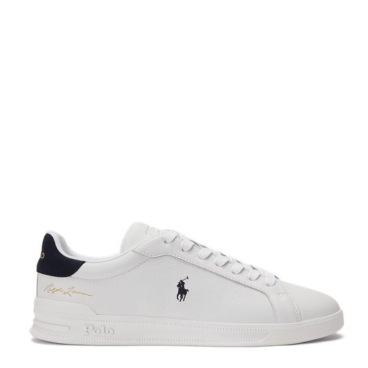 Polo Ralph Lauren Heritage Court II Leather Trainer White / Hunter Navy