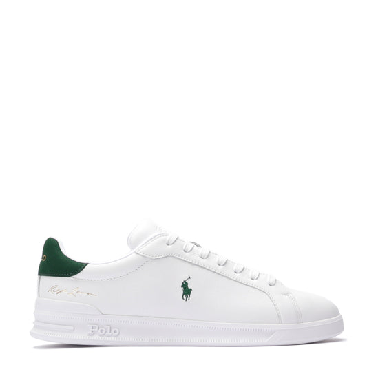 Polo Ralph Lauren Heritage Court II Leather Trainer White / New Forest