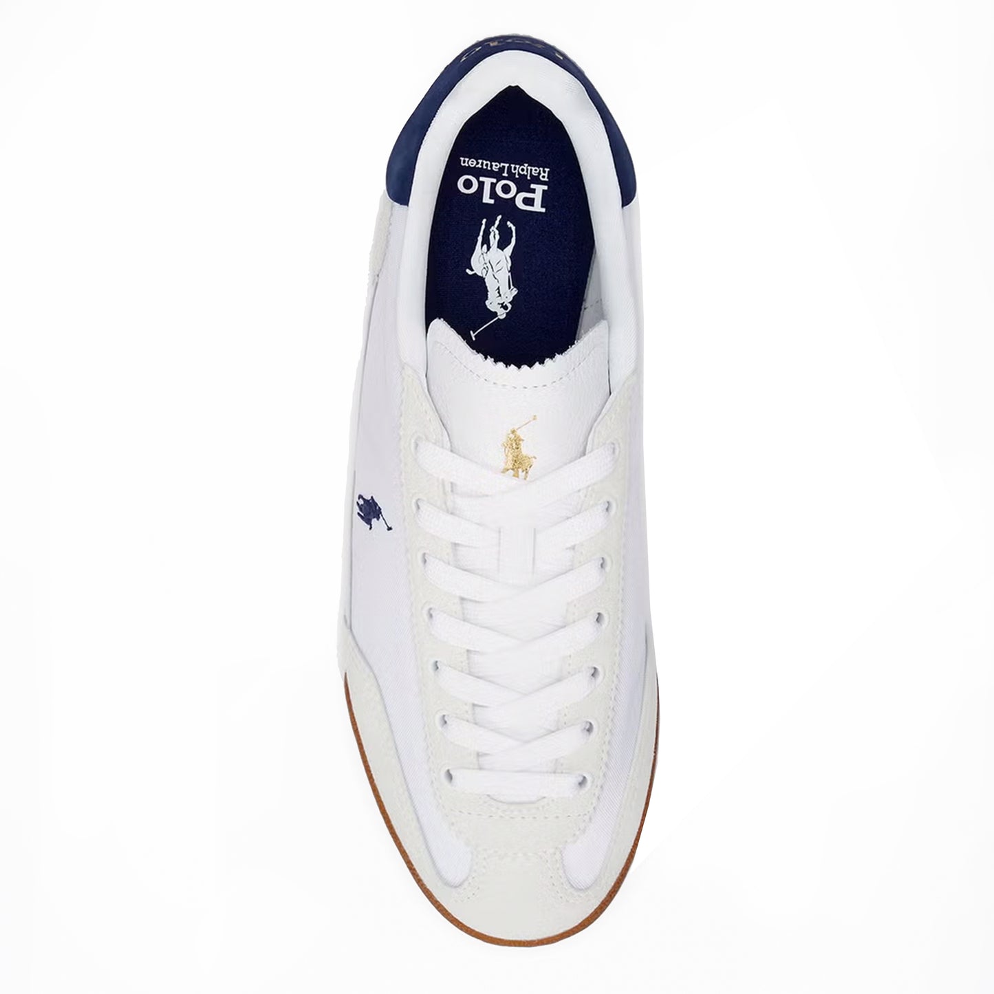 Polo Ralph Lauren Hesta Trainer White / Navy - The Sporting Lodge