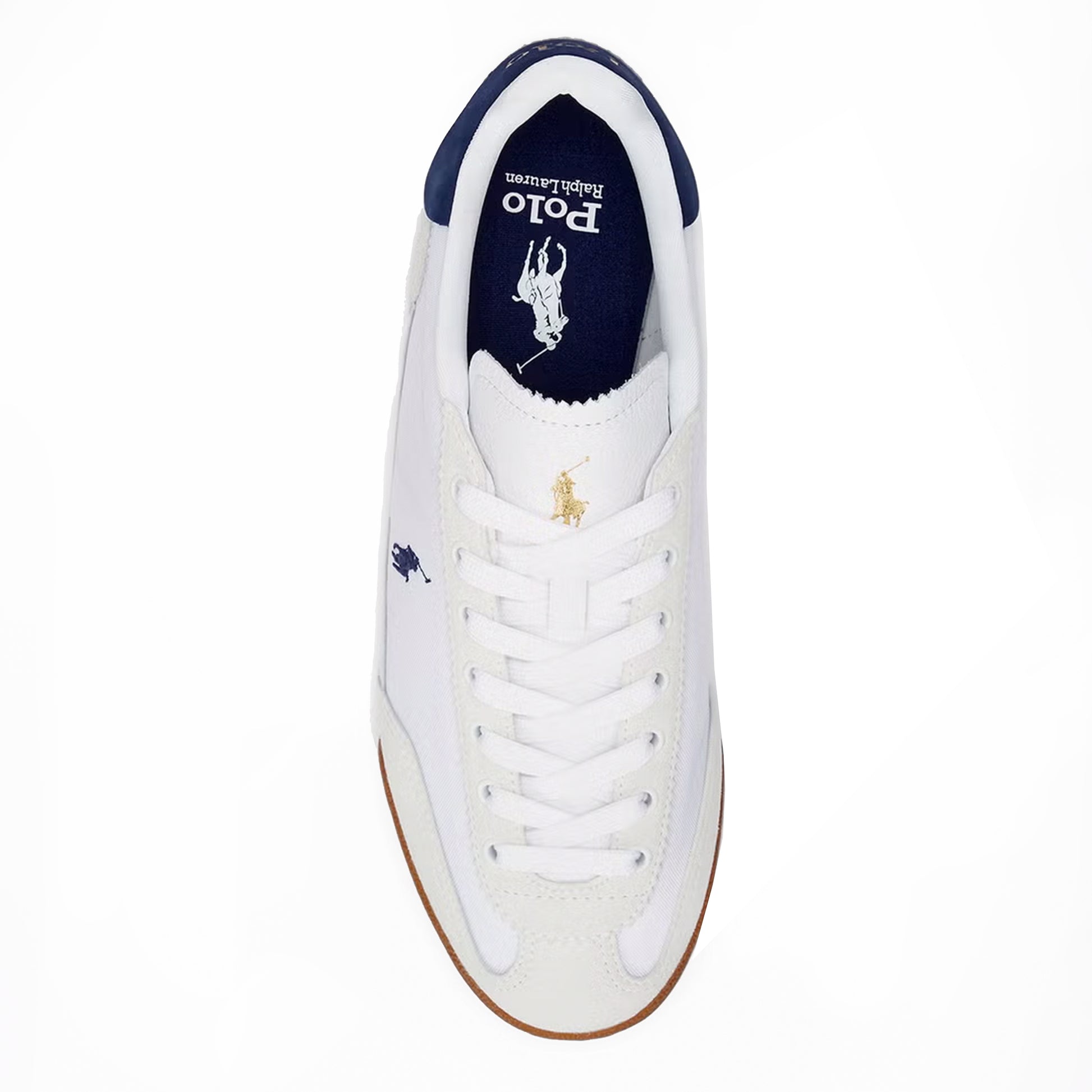 Polo Ralph Lauren Hesta Trainer White / Navy - The Sporting Lodge